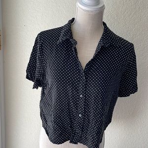 Love Notes Polka Dot crop top